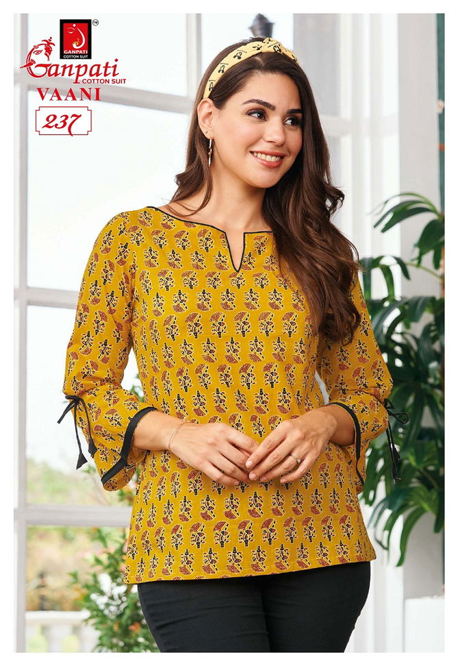 Vaani Vol 2 By Ganpati Summer Special Cotton Ladies Top Wholesale Price In Surat